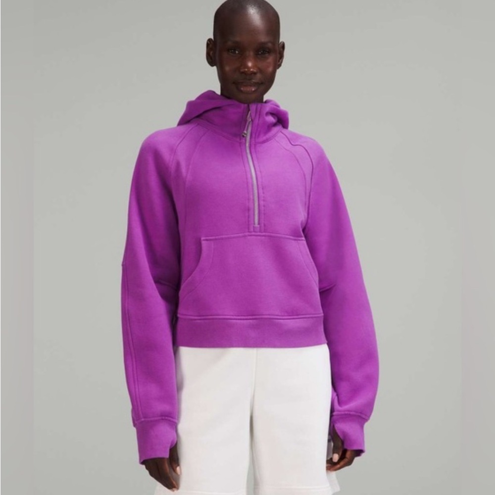 Lululemon Scuba Oversized Half Zip Hoodie Moonlit Magenta Size XS/S